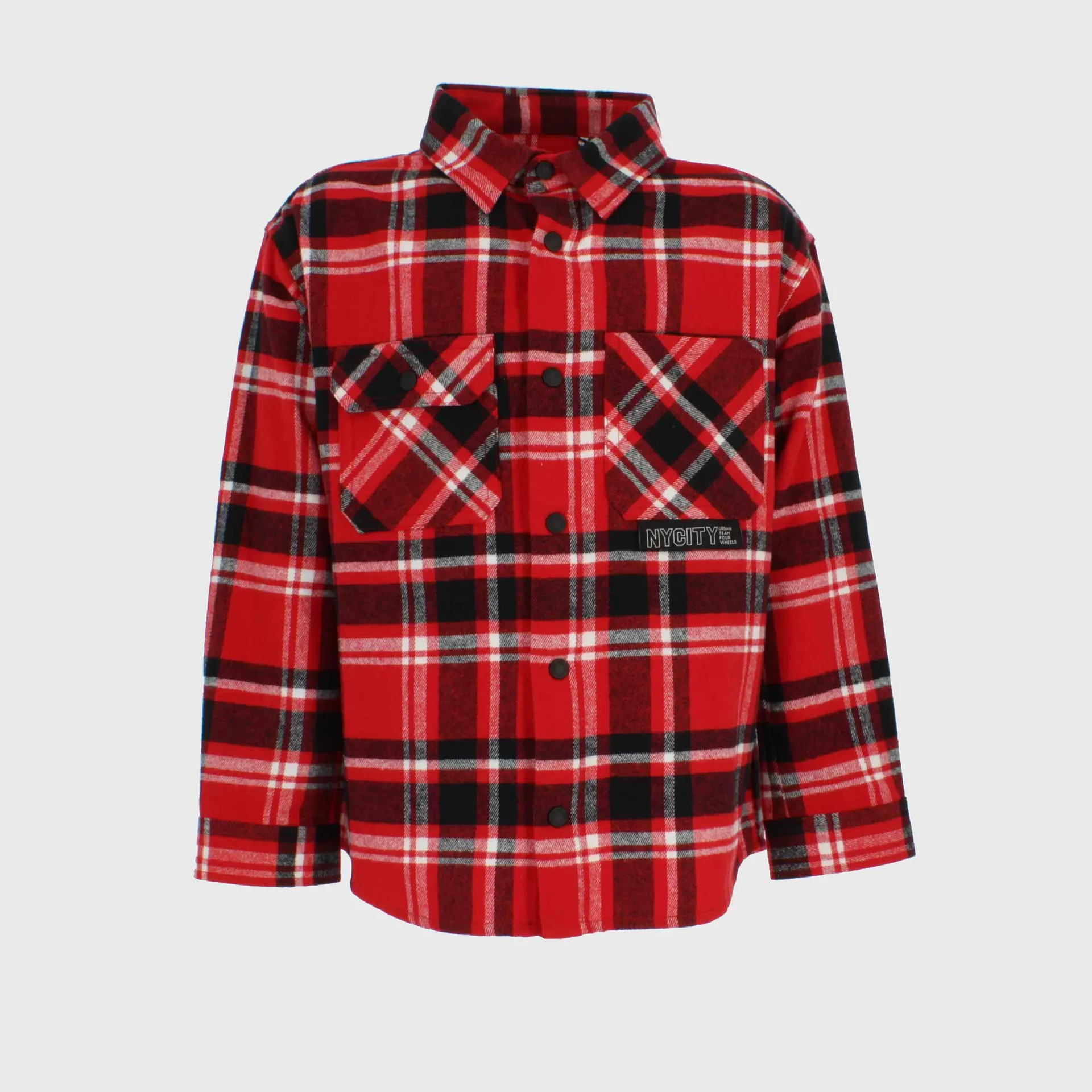 Camicia in madras da bambino, rosso
