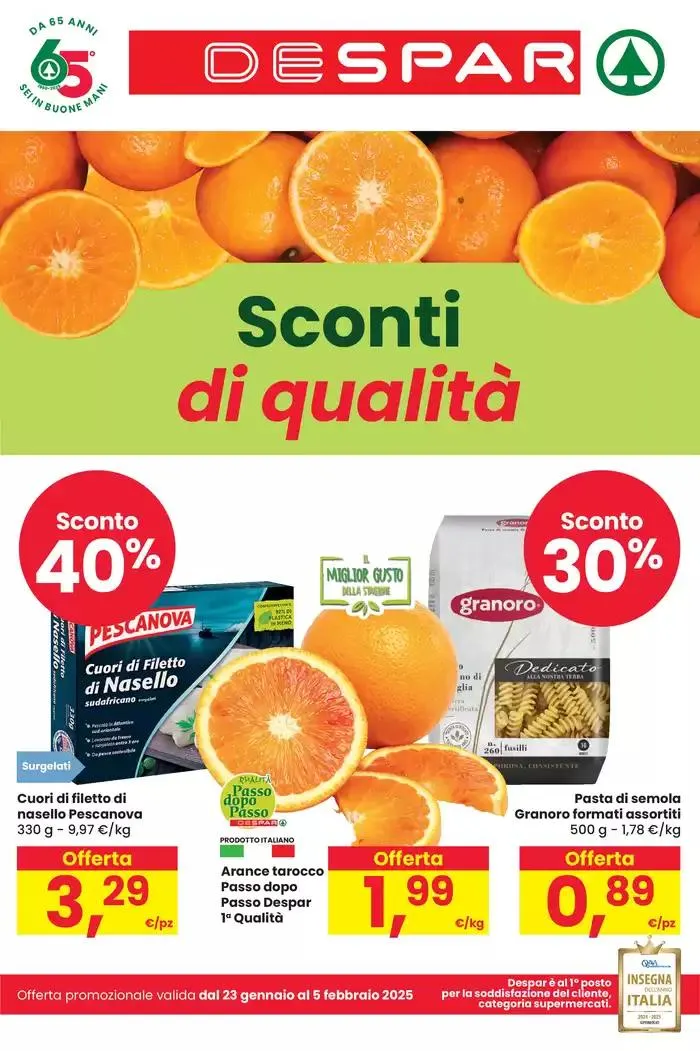 Sconti di qualità  da 23 gennaio a 5 febbraio di 2025 - Pagina del volantino 1
