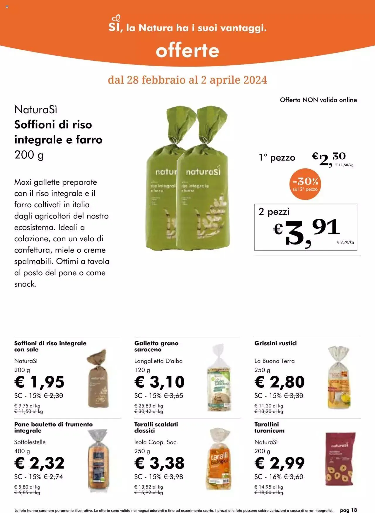 Volantino Natura Sì da 28 febbraio a 2 aprile di 2024 - Pagina del volantino 18