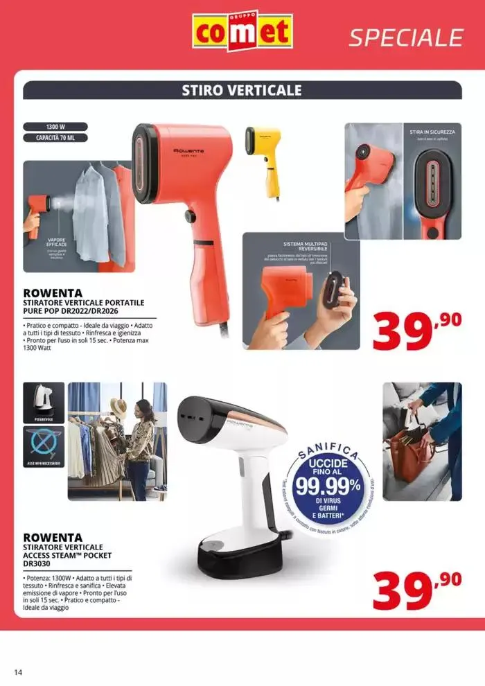 Speciale Piccoli Elettrodomestici da Comet! da 20 marzo a 2 aprile di 2025 - Pagina del volantino 14