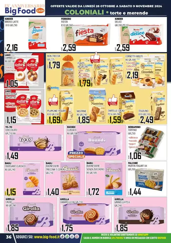 Festeggiamo il nostro 13 anniversario da 28 ottobre a 9 novembre di 2024 - Pagina del volantino 36