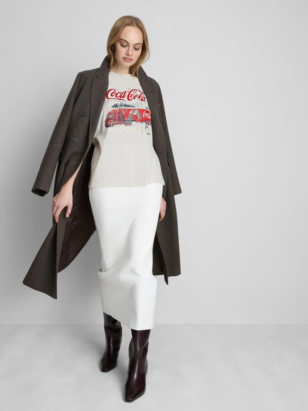 Maglietta natalizia in cotone Coca Cola