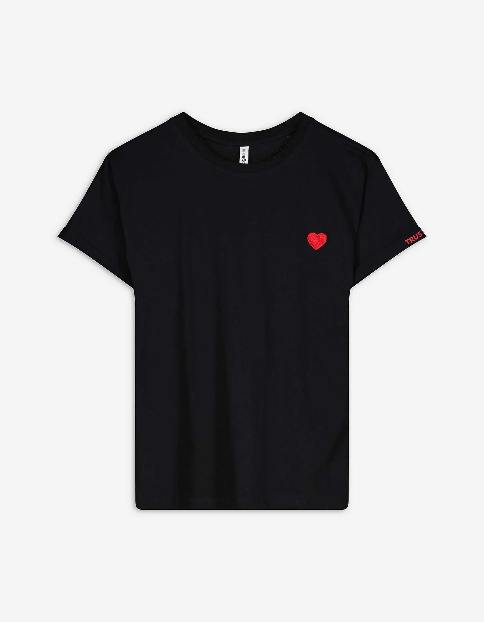 T-shirt - Ricami - nero