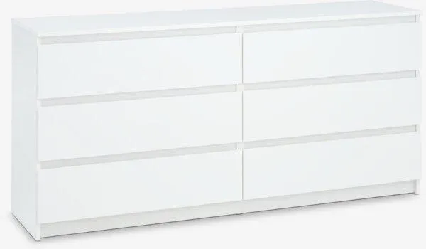 Cassettiera 3+3 cassetti TANGE bianco