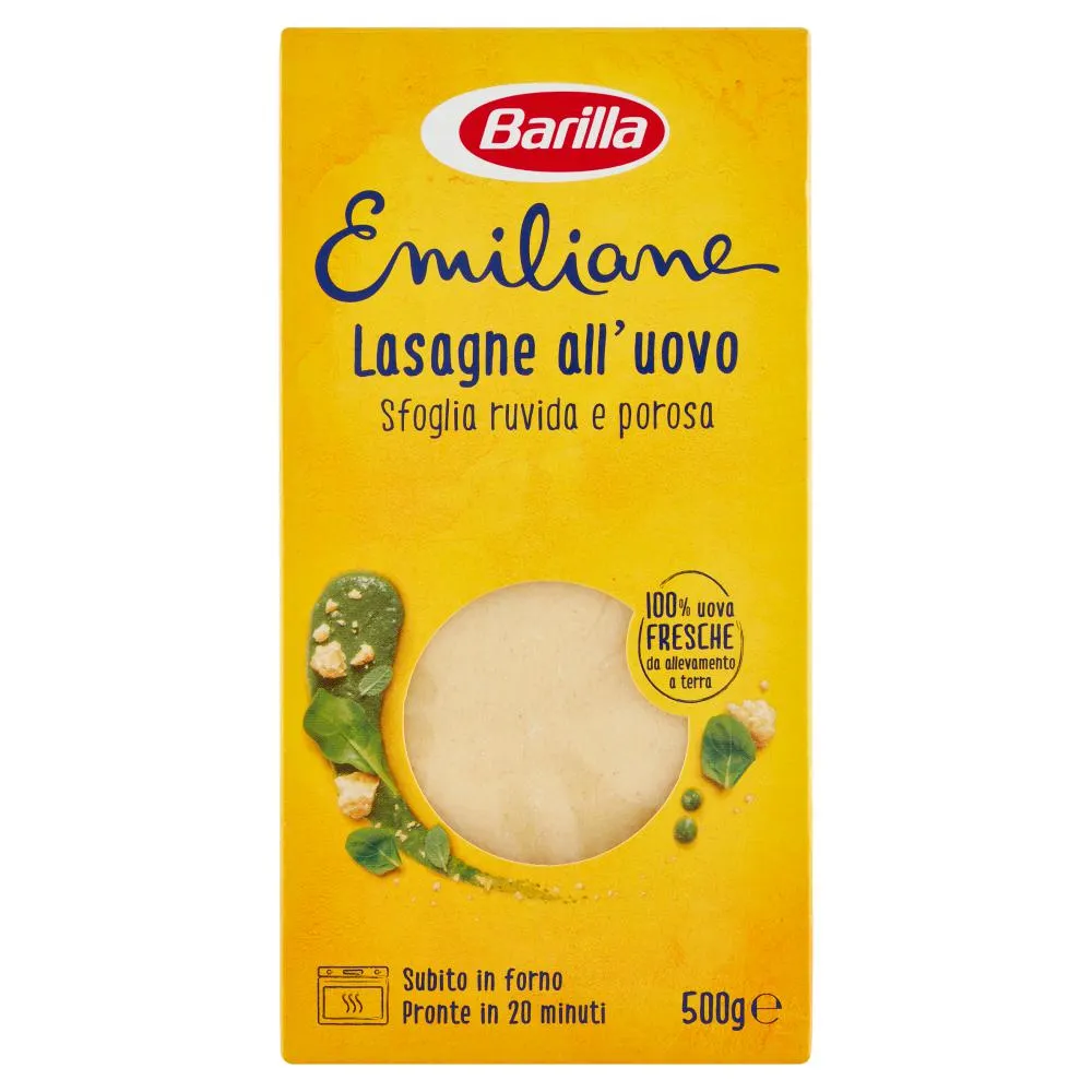 Barilla Emiliane Lasagne Pasta all'Uovo 500g