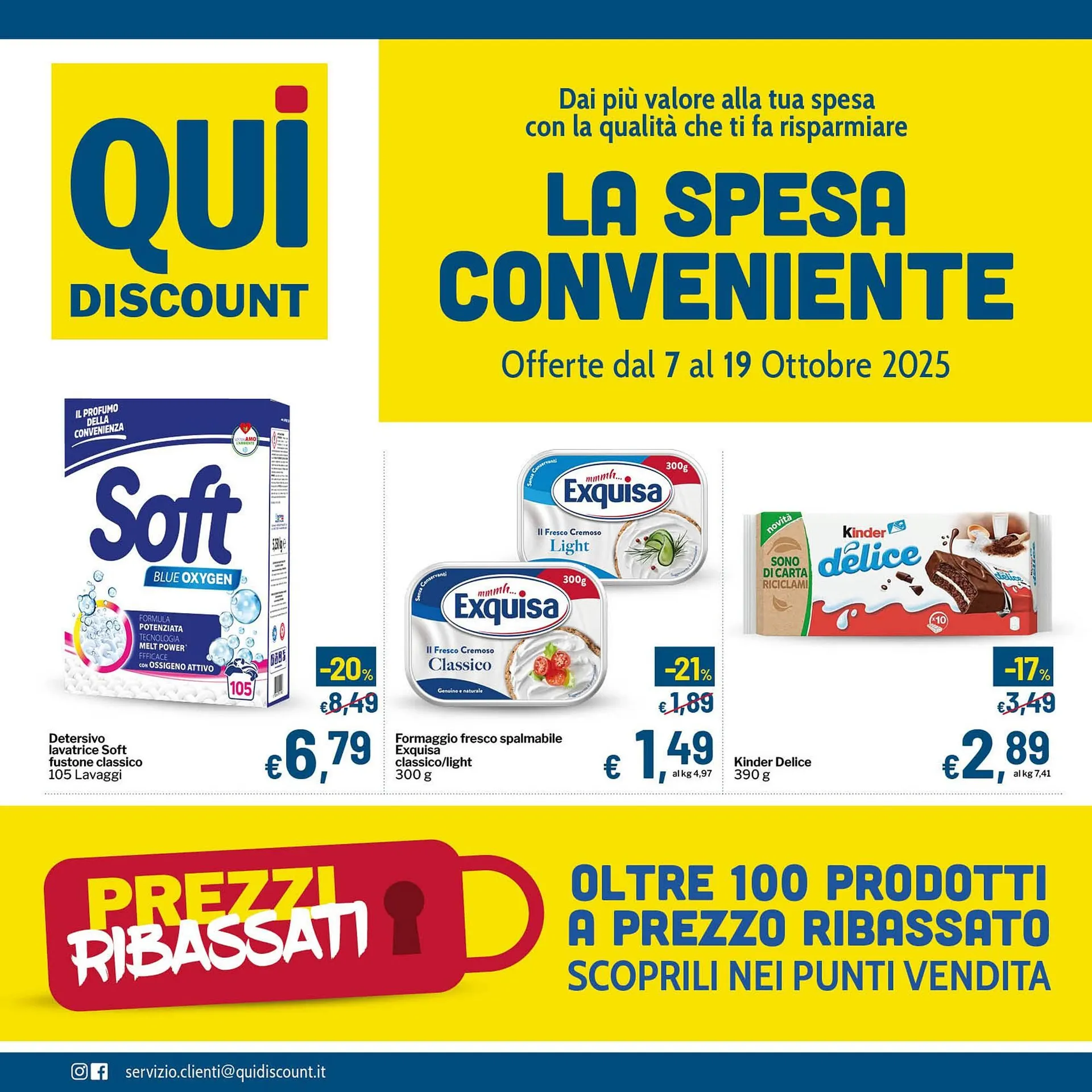 Volantino Qui Discount da 7 ottobre a 19 ottobre di 2025 - Pagina del volantino 1