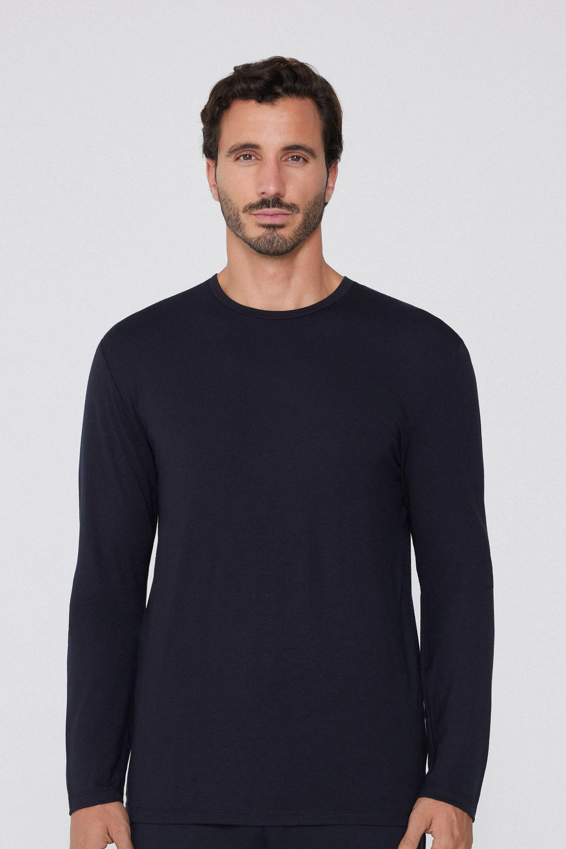 Maglia Manica Lunga Girocollo in Viscosa