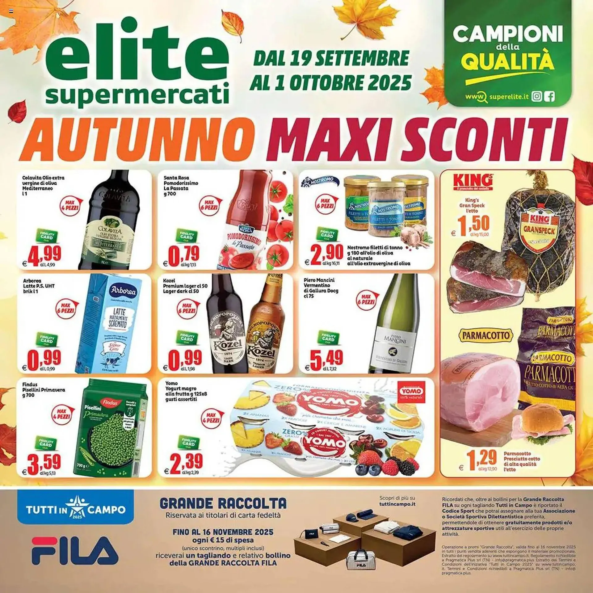 Volantino Elite da 19 settembre a 1 ottobre di 2025 - Pagina del volantino 1