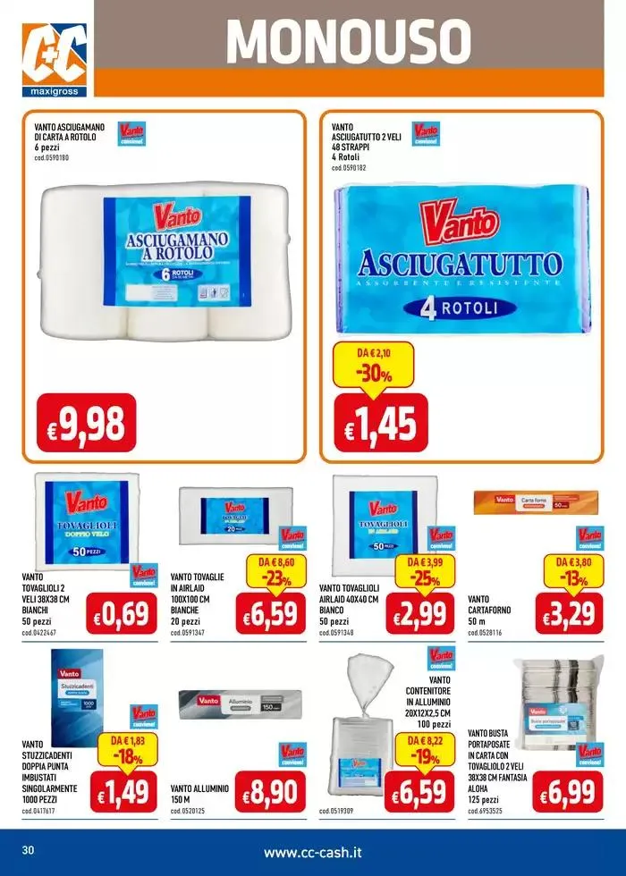  Professional ristoranti, bar, comunità, hotel da 3 gennaio a 26 gennaio di 2025 - Pagina del volantino 30