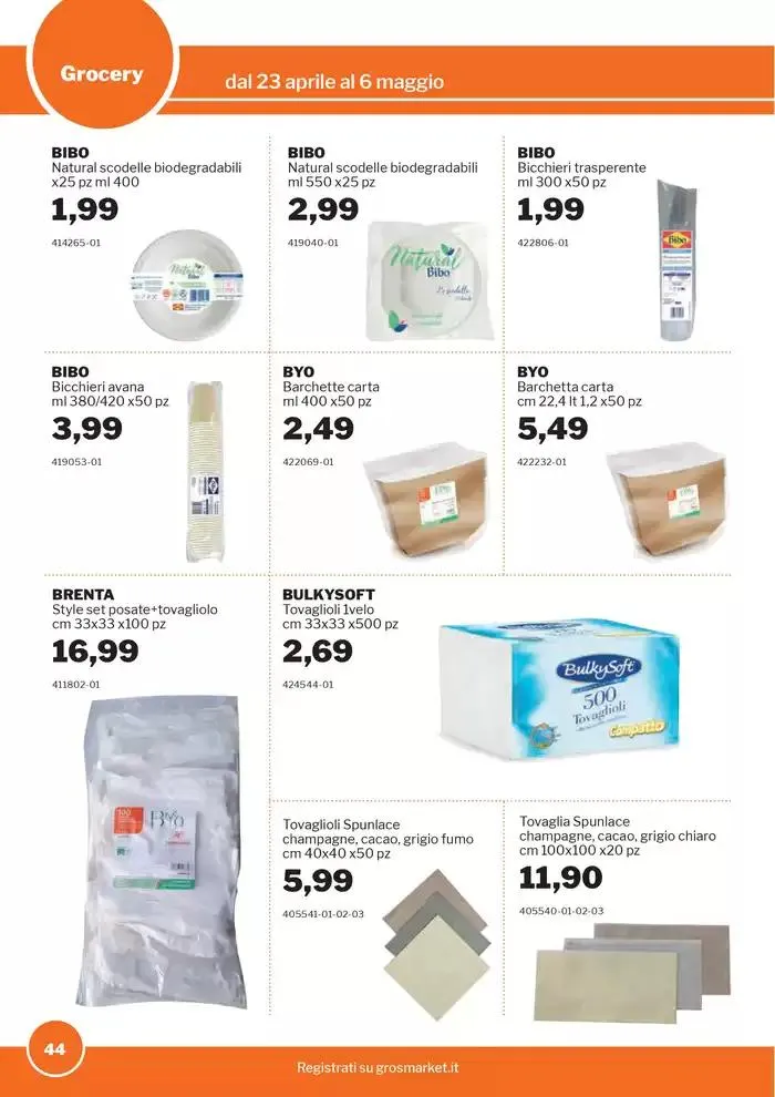 Volantino Food&Beverage da 23 aprile a 6 maggio di 2025 - Pagina del volantino 44