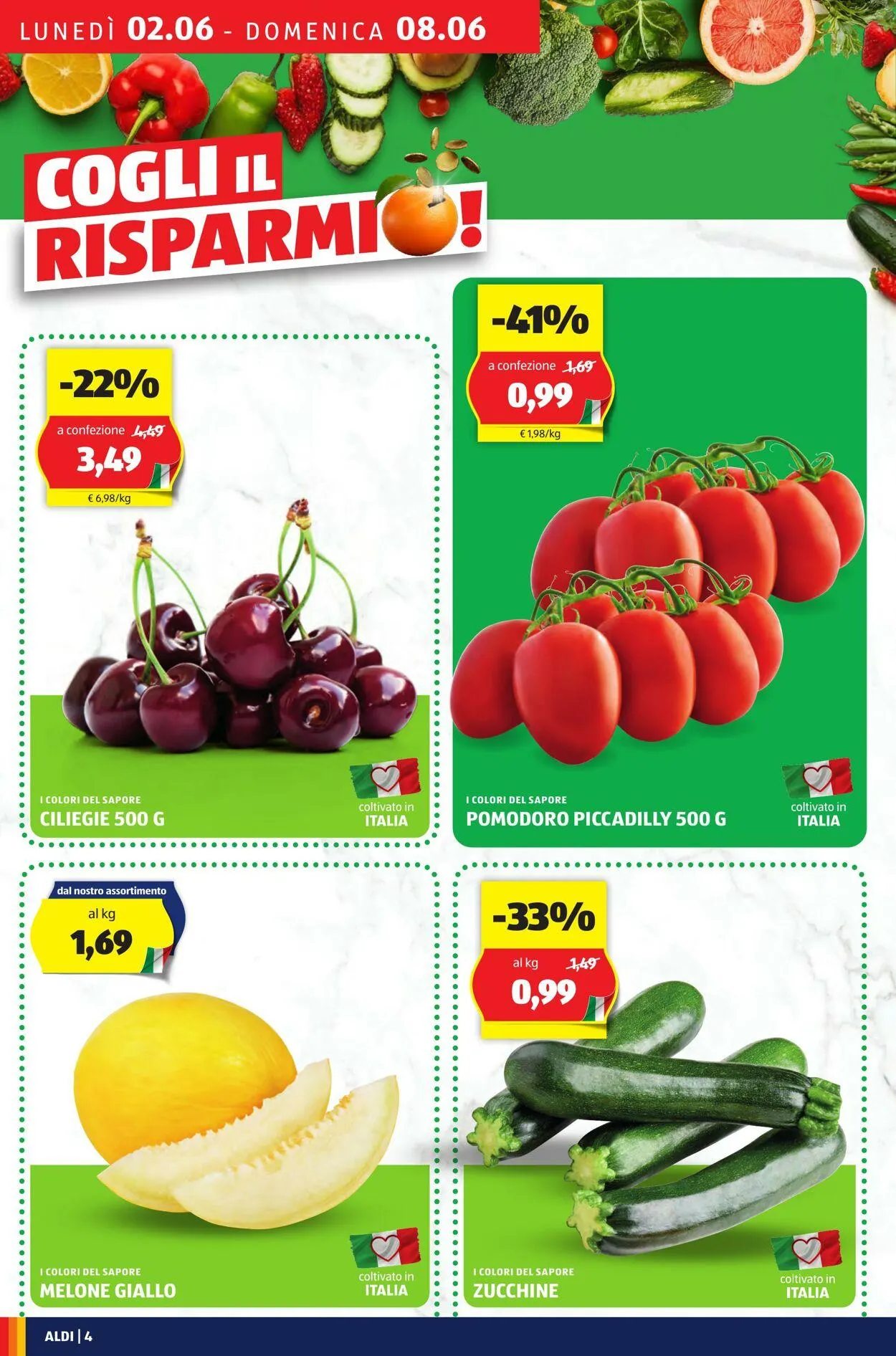 Aldi Volantino attuale da 2 giugno a 8 giugno di 2025 - Pagina del volantino 4
