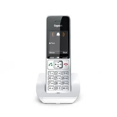 Gigaset Comfort 501 Telefono DECT Identificatore di chiamata Argento, Bianco