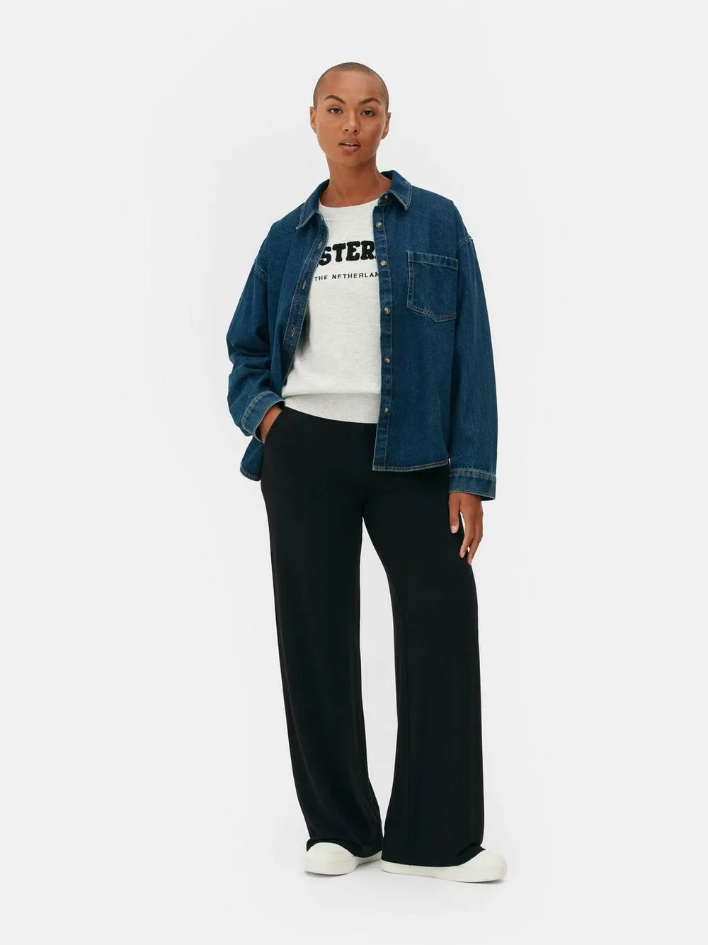 Leggings de pernera ancha