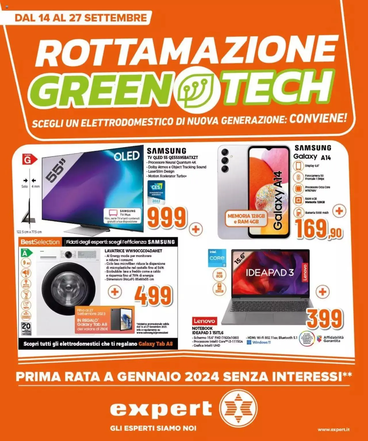 Expert - Rottamazione Green Tech da 14 settembre a 27 settembre di 2023 - Pagina del volantino 1