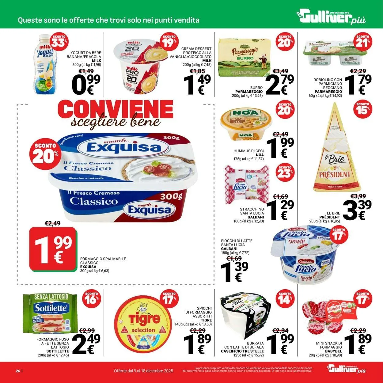 Gulliver Volantino attuale da 9 dicembre a 18 dicembre di 2025 - Pagina del volantino 26