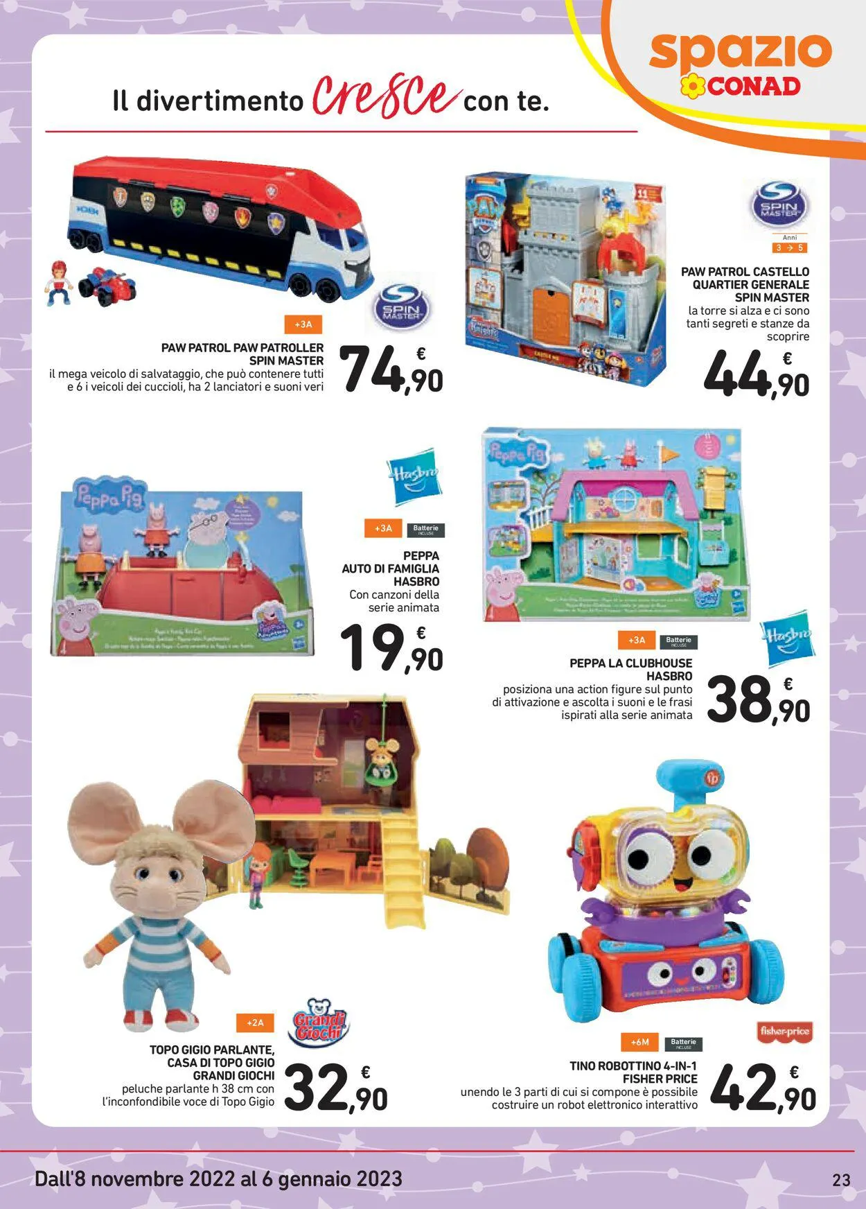 Conad Volantino attuale da 22 gennaio a 6 gennaio di 2025 - Pagina del volantino 23