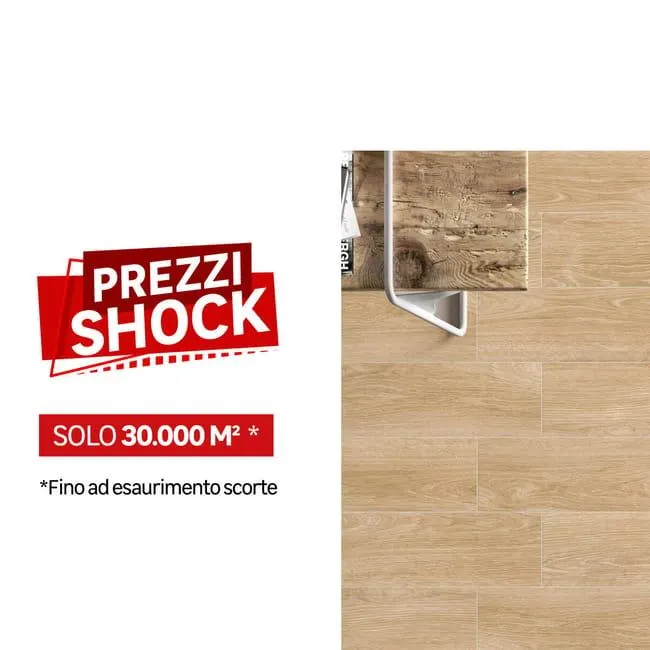 Piastrella da pavimento e rivestimento interno 20 x 60.4 cm Sp. 7.4 mm Bali in gres porcellanato smaltato rovere opaco traffico intenso (pei 4/5) R9 1.33 mq