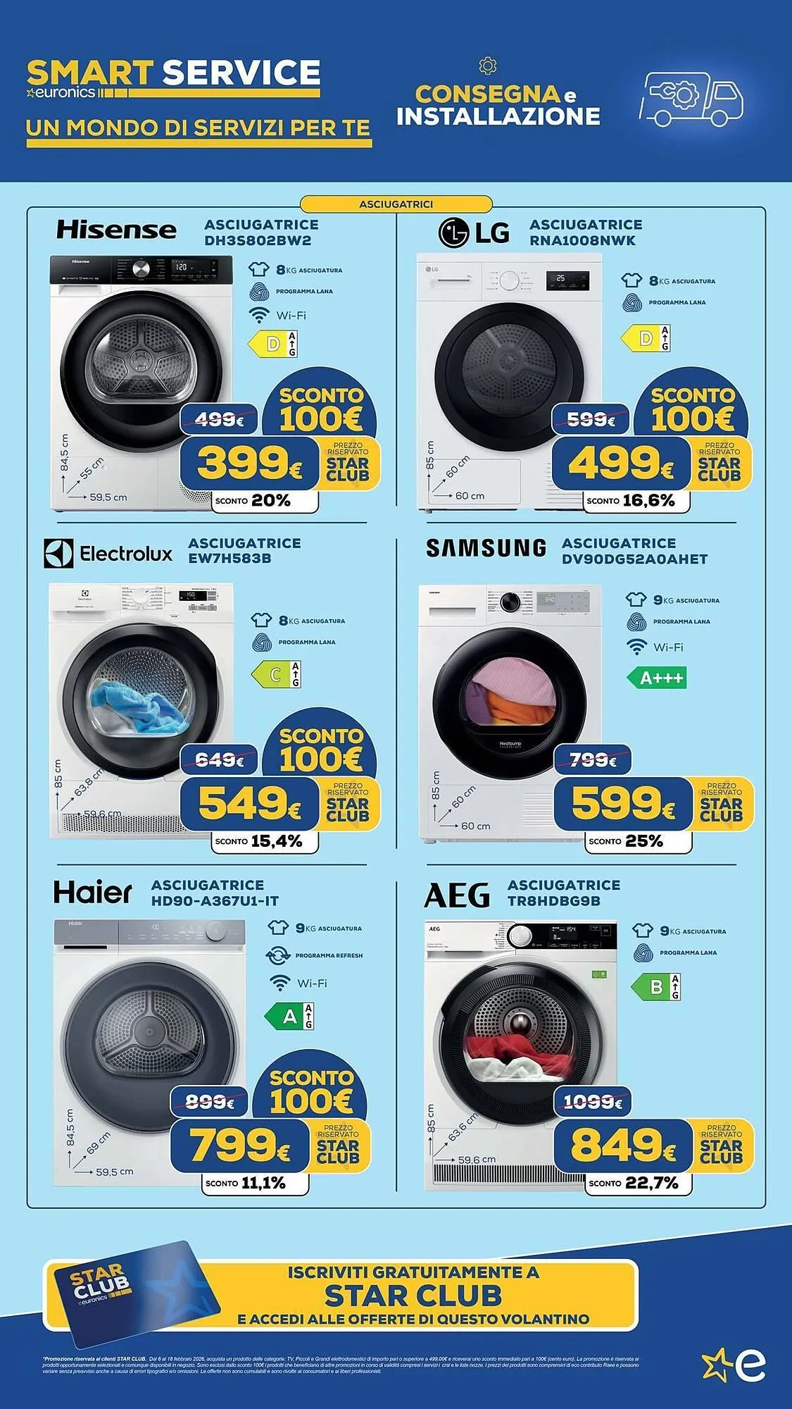 Volantino Euronics da 9 febbraio a 18 febbraio di 2026 - Pagina del volantino 63