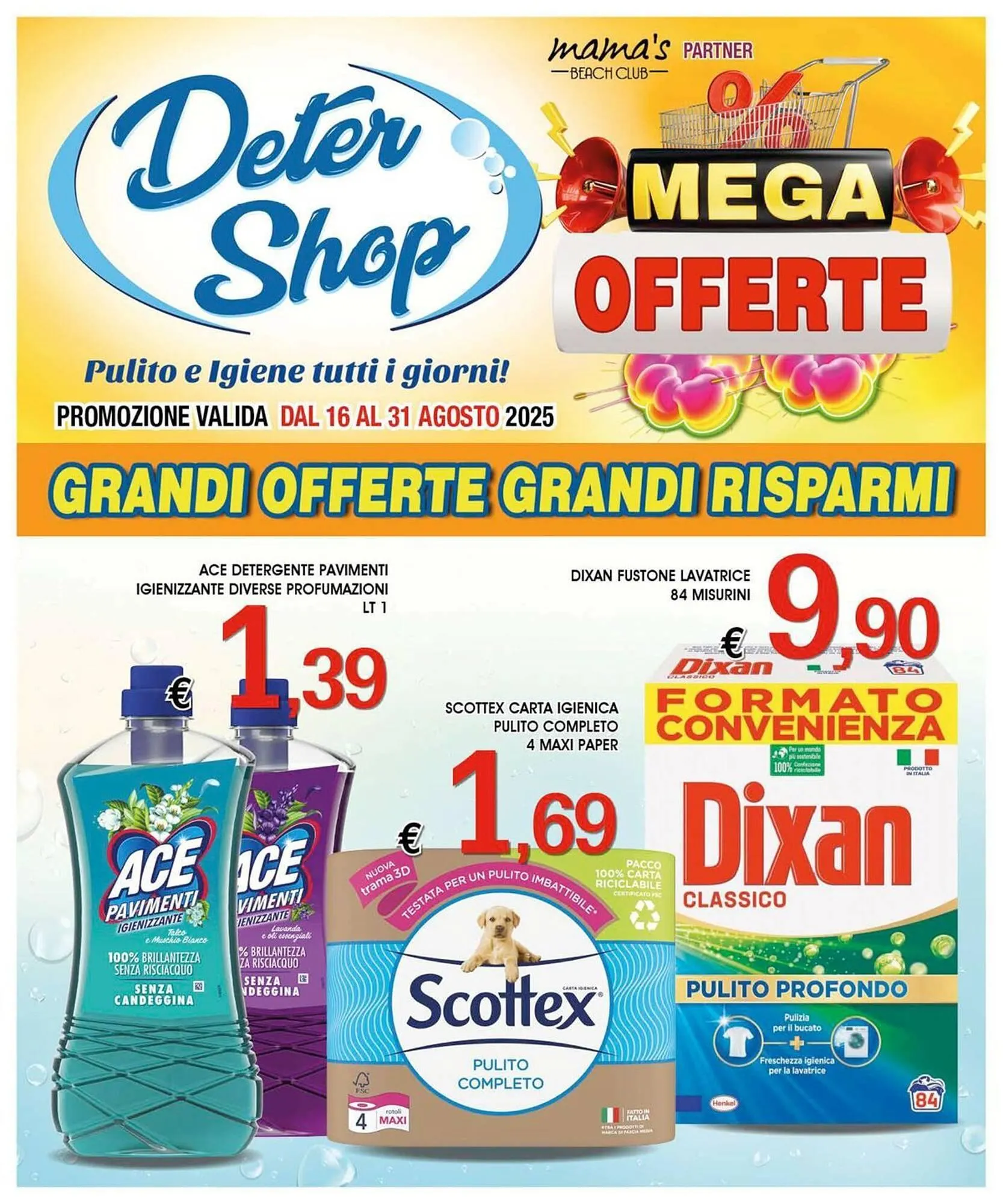 Volantino Deter Shop da 18 agosto a 31 agosto di 2025 - Pagina del volantino 1