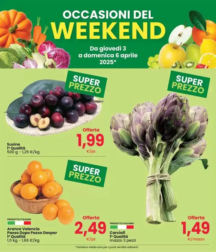 OCCASIONI DEL WEEKEND da 3 aprile a 6 aprile di 2025 - Pagina del volantino 2