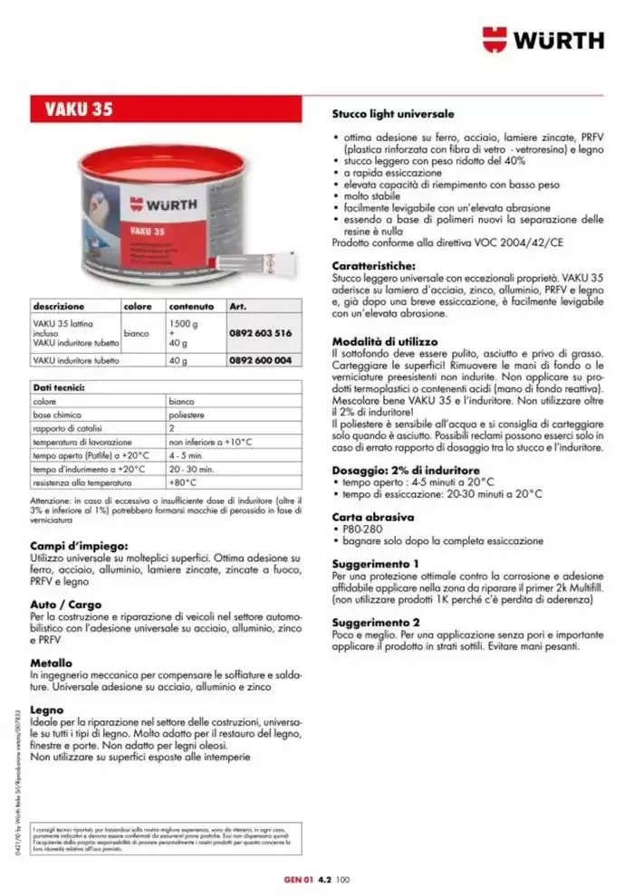 Catalogo generale da 29 aprile a 31 dicembre di 2025 - Pagina del volantino 296