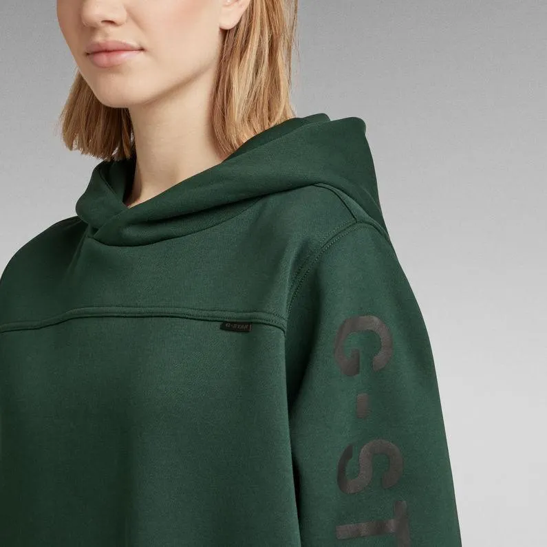 Multi Graphic Loose Hoodie Sweat Dress