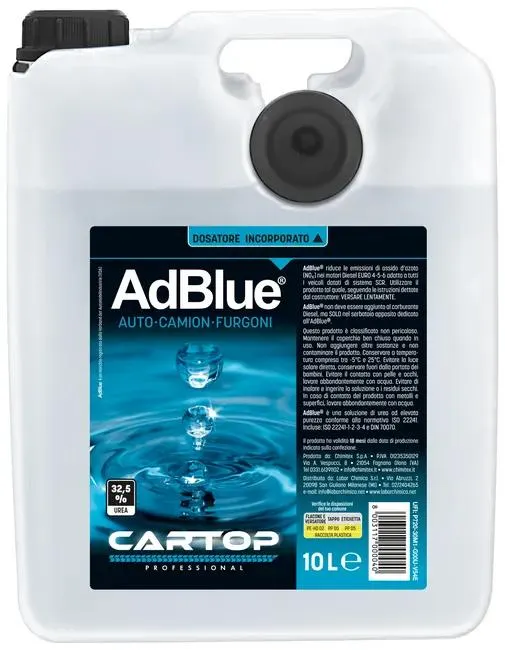 Additivo per motori dieselADBLUE CARTOP con versatore 10 L