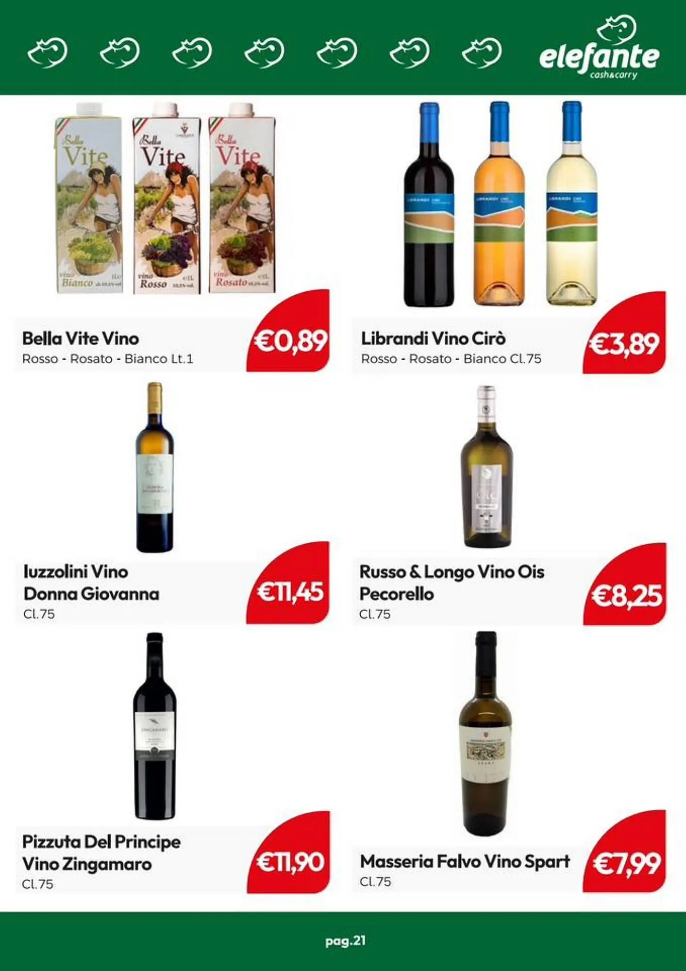 Volantino Elefante Cash & Carry da 14 maggio a 24 maggio di 2026 - Pagina del volantino 21
