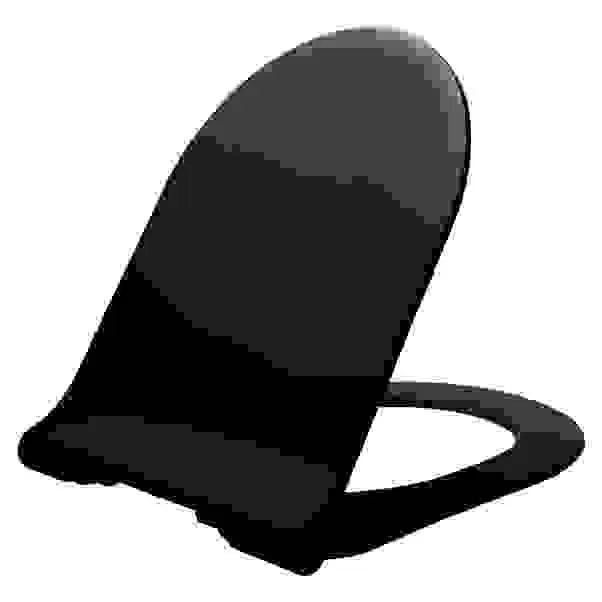 COPRIWATER AMSTERDAM IN TERMOINDURENTE NERO OPACO CON CERNIERE IN METALLO E SOFT CLOSE