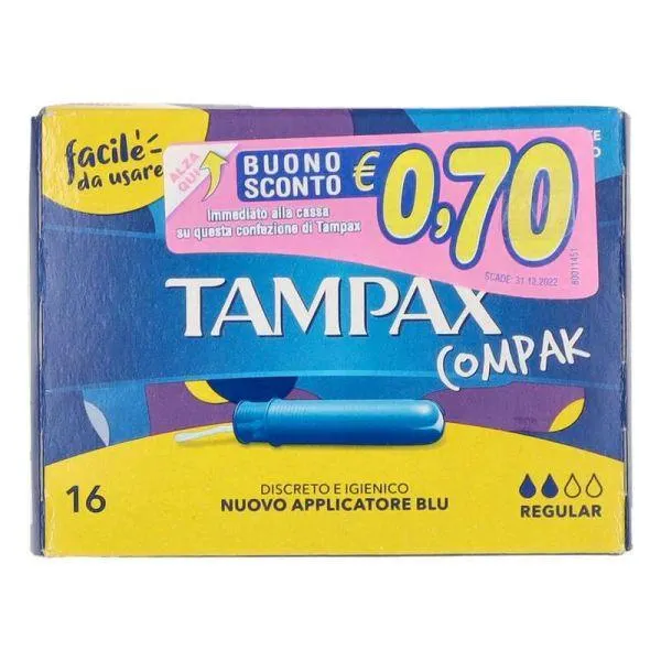 ASSORBENTE INTERNO TAMPAX COMPAK REGULAR