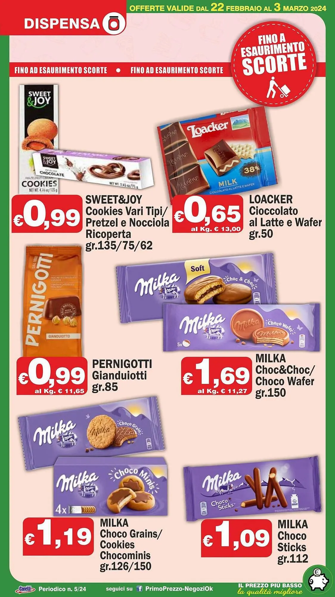 Volantino Primo Prezzo da 22 febbraio a 3 marzo di 2024 - Pagina del volantino 18