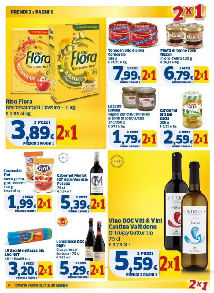 2x1 Prendi 2 e paghi 1 da 7 maggio a 20 maggio di 2025 - Pagina del volantino 4