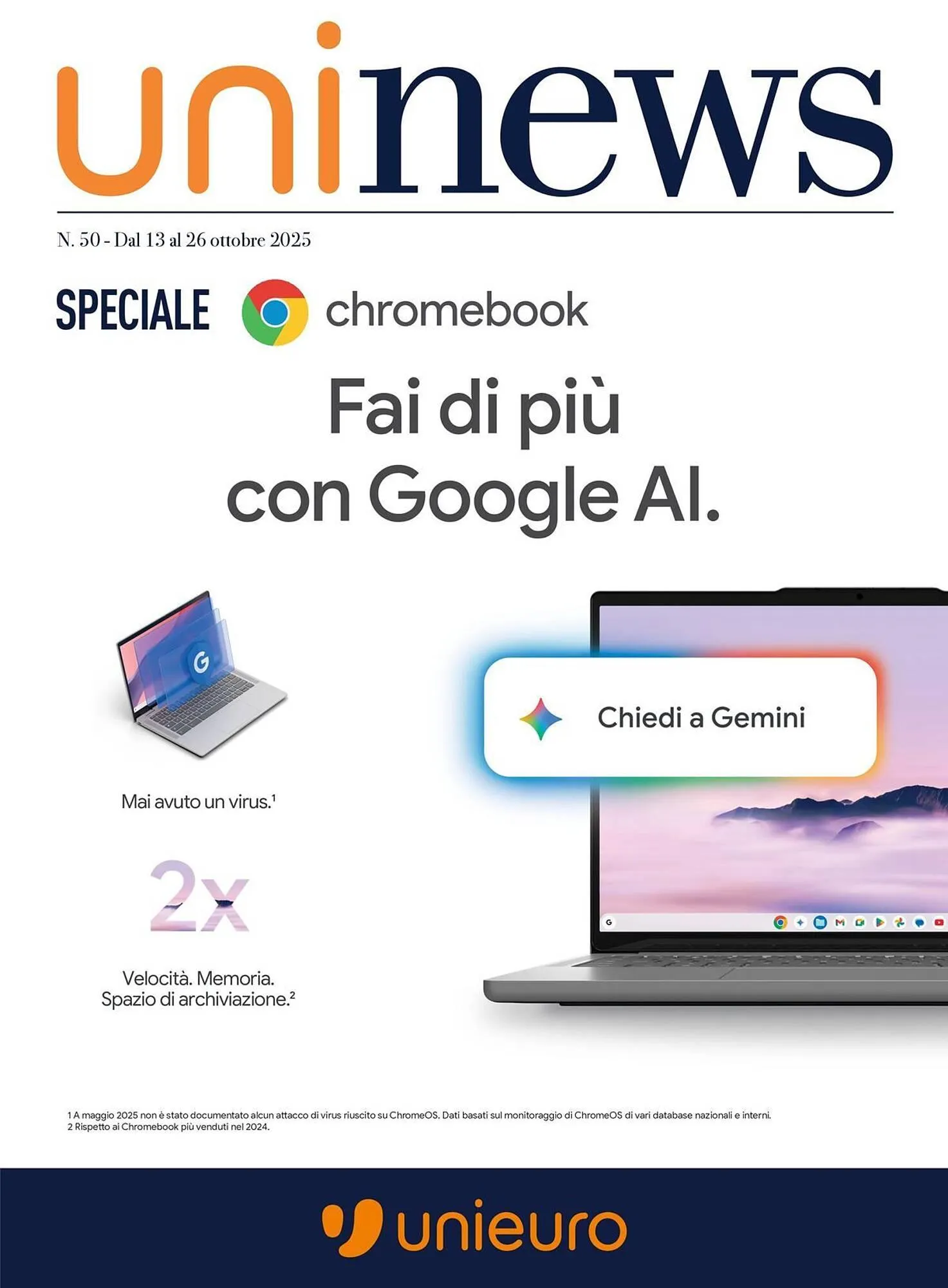 Volantino Unieuro da 13 ottobre a 26 ottobre di 2025 - Pagina del volantino 1