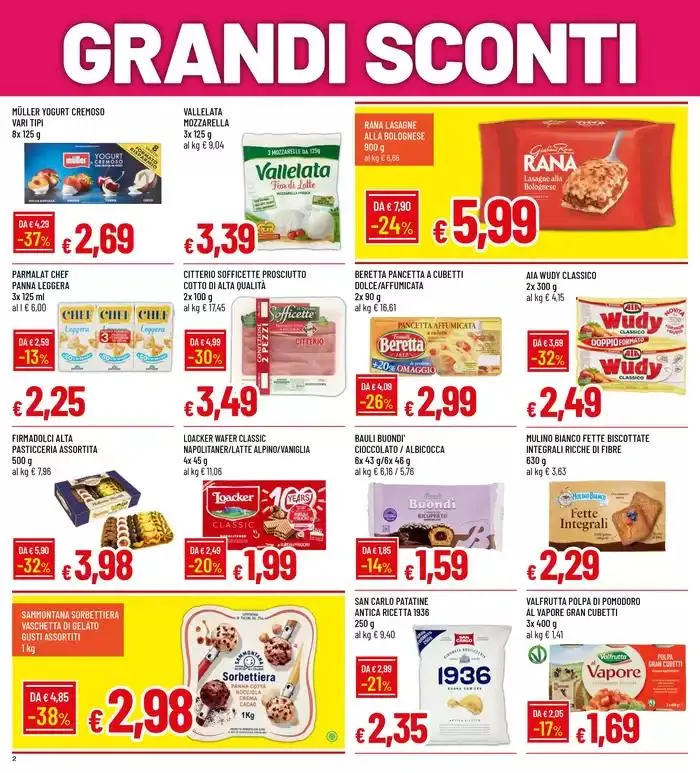 Grandi sconti grandi formati da 5 maggio a 14 maggio di 2025 - Pagina del volantino 2