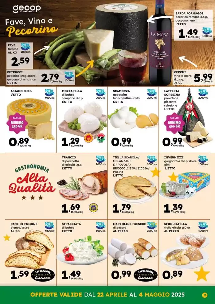 Sottocosto Freschi da 22 aprile a 4 maggio di 2025 - Pagina del volantino 9