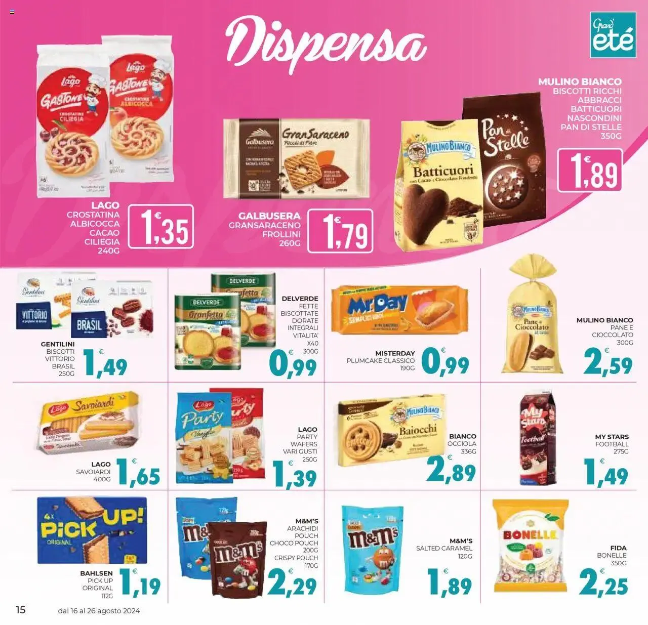 Volantino Eté - Grandeté da 16 agosto a 26 agosto di 2024 - Pagina del volantino 15