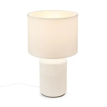 Lampada da tavolo Ino H 39 cm bianco