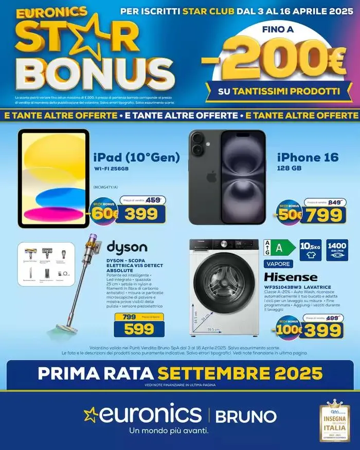 Star Bonus continua -200 euro da 3 aprile a 16 aprile di 2025 - Pagina del volantino 1