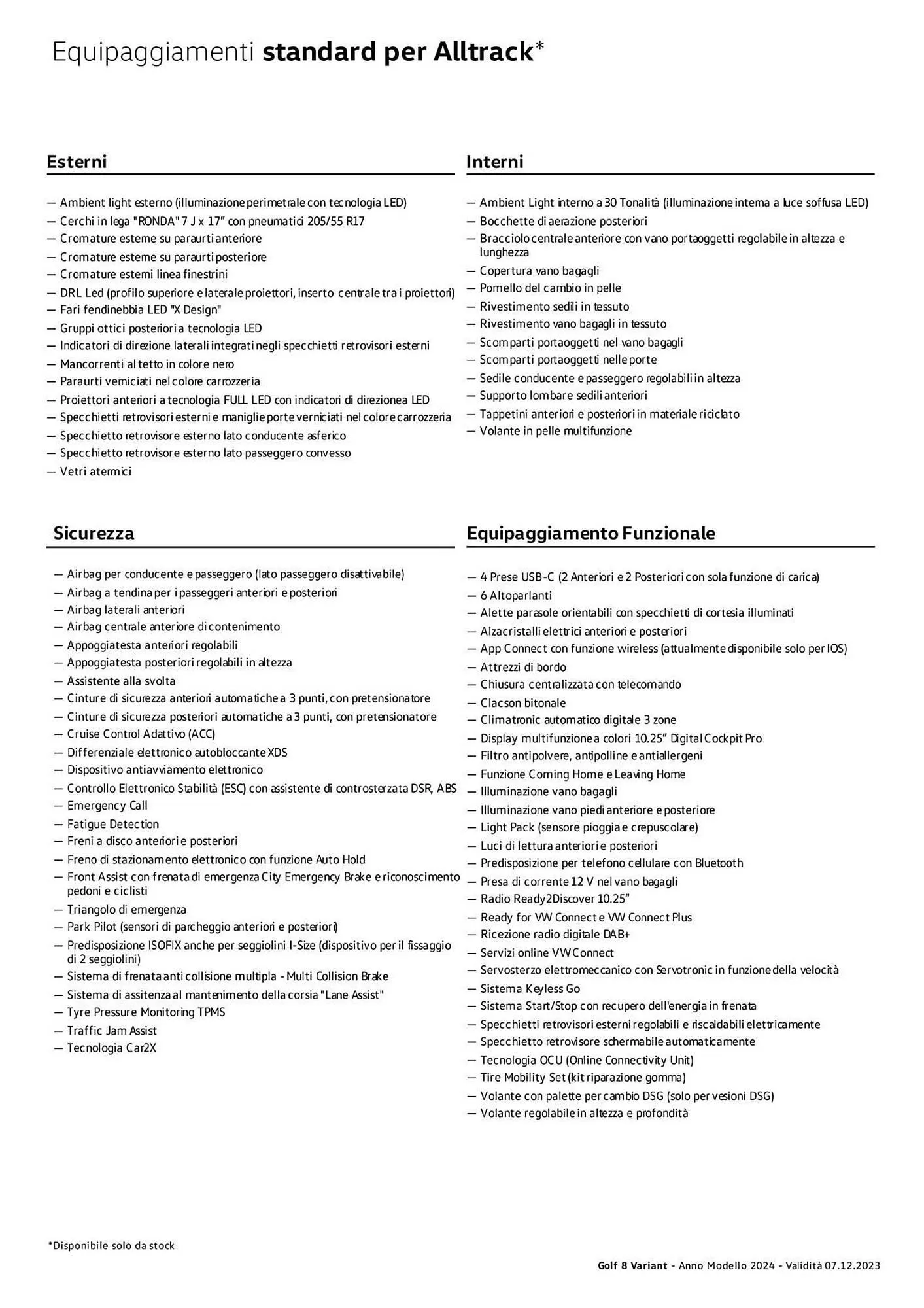 Volantino Volkswagen da 6 febbraio a 31 dicembre di 2024 - Pagina del volantino 136
