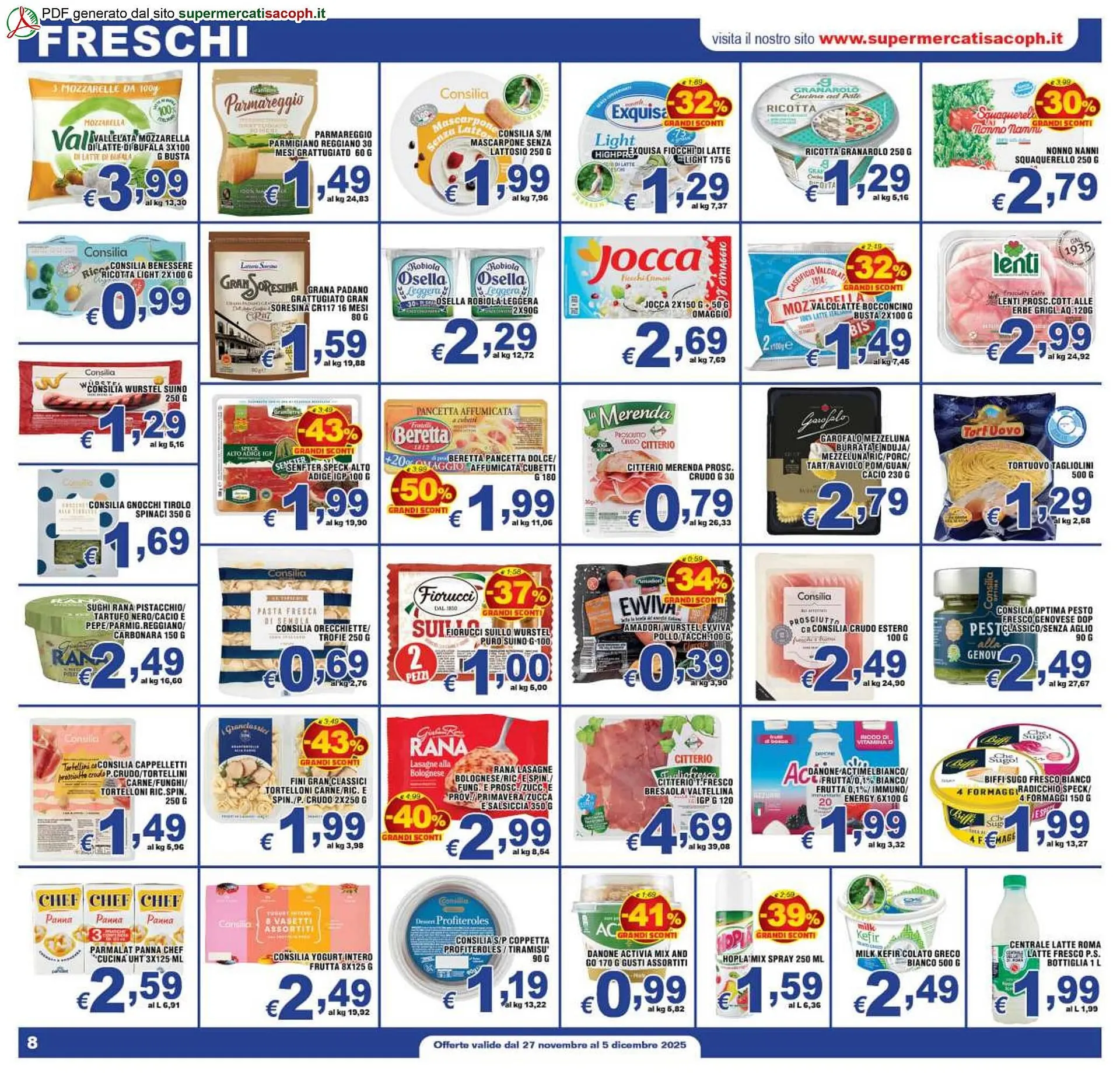 Volantino Sacoph da 27 novembre a 5 dicembre di 2025 - Pagina del volantino 8