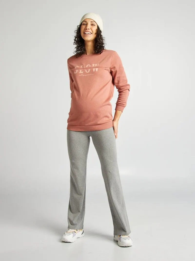 Leggings bootcut premaman - GRIGIO