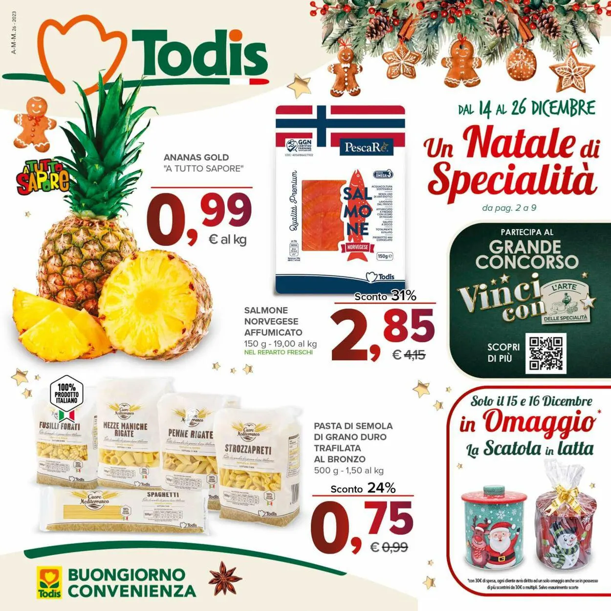 Todis Volantino attuale da 12 dicembre a 26 dicembre di 2023 - Pagina del volantino 1