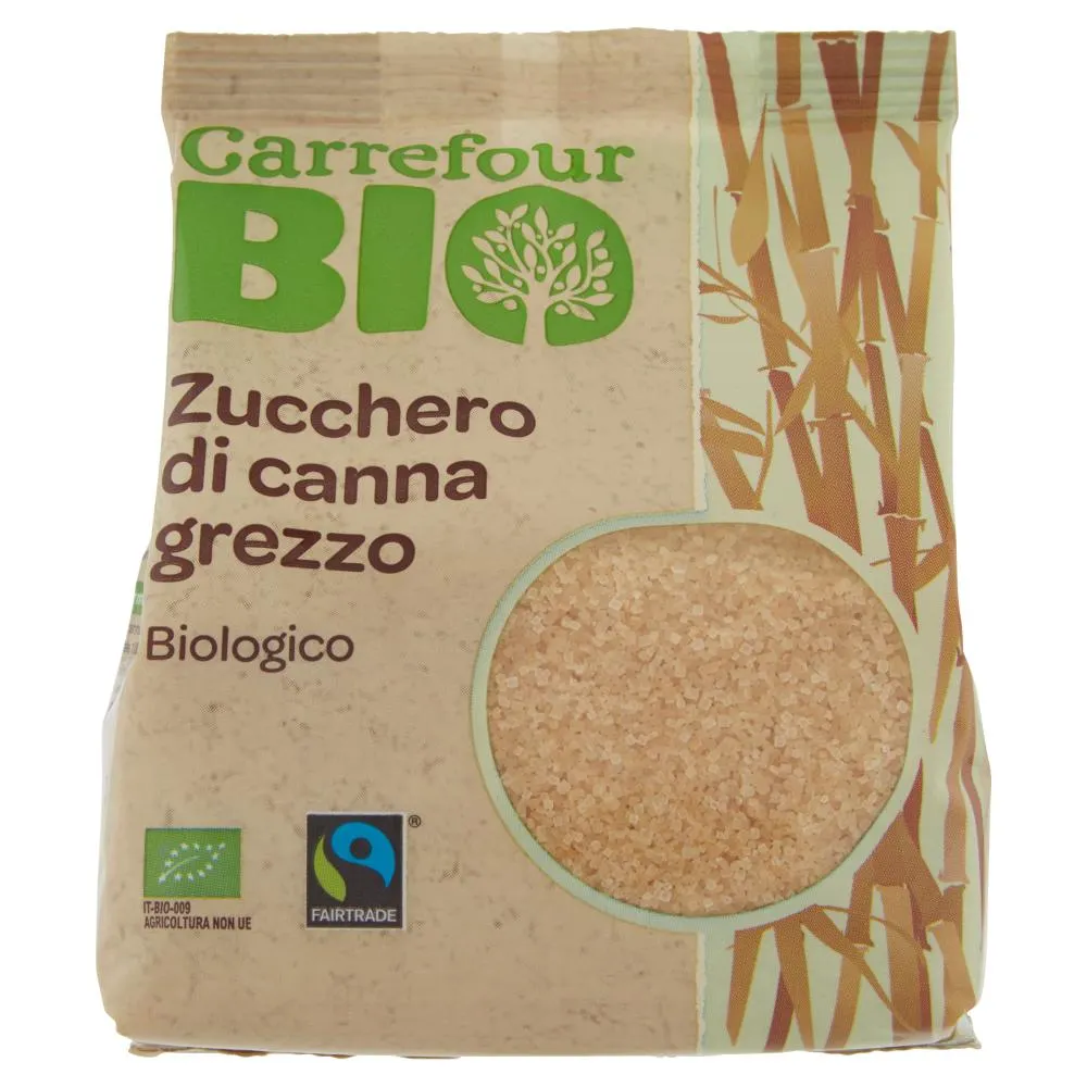 Carrefour Bio Zucchero di canna grezzo Biologico 500 g