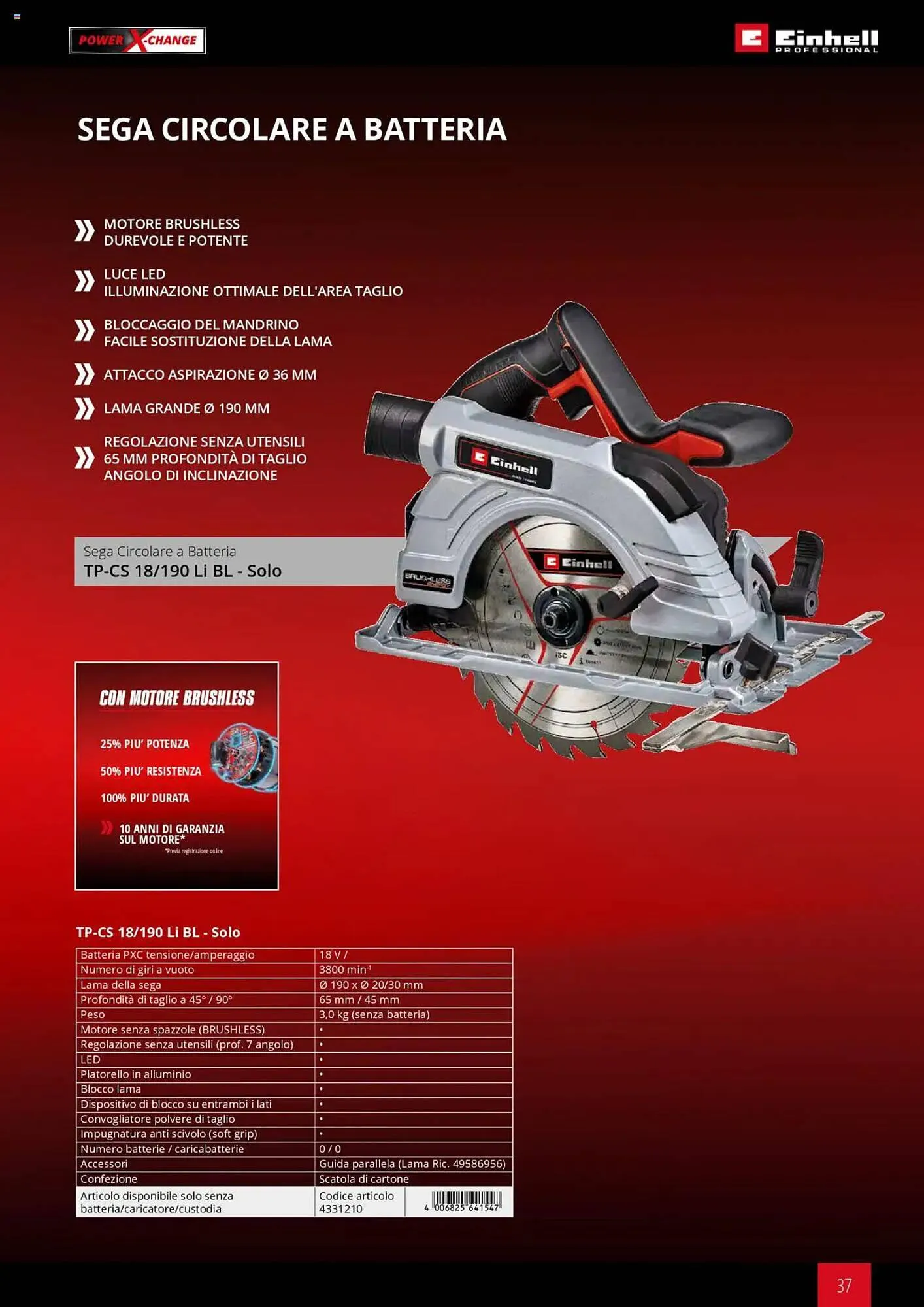Volantino Einhell da 6 febbraio a 6 febbraio di 2026 - Pagina del volantino 37