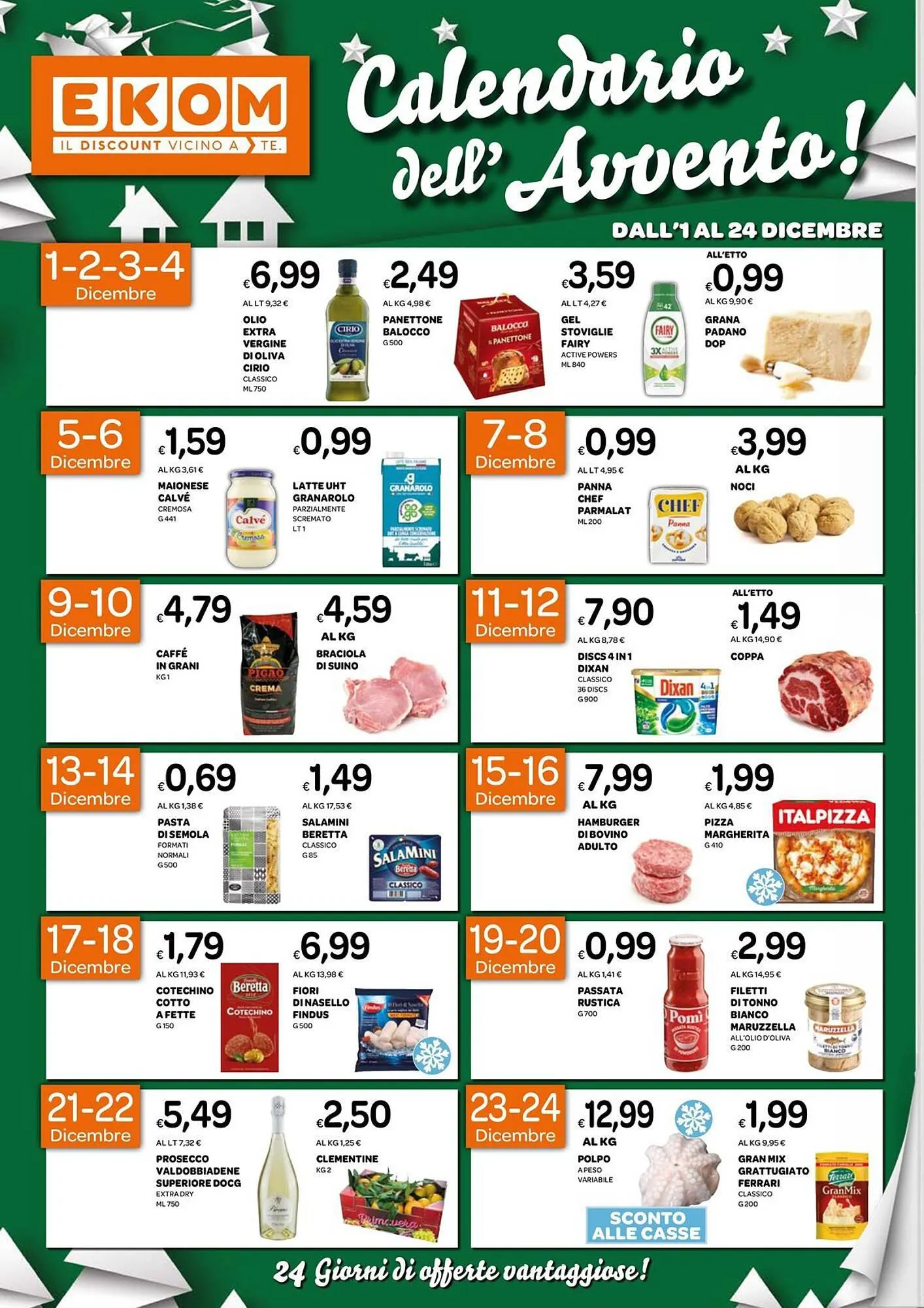 Volantino Ekom da 1 dicembre a 24 dicembre di 2023 - Pagina del volantino 1