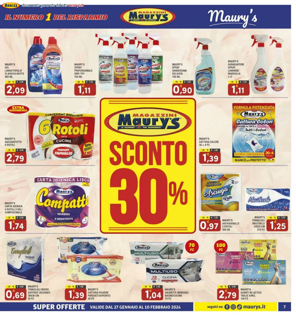 Maury's Volantino attuale da 27 gennaio a 10 febbraio di 2024 - Pagina del volantino 7