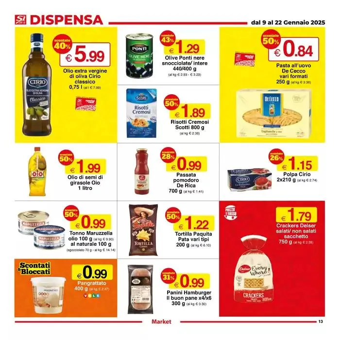 Sconti dal 25% al 50% da 9 gennaio a 22 gennaio di 2025 - Pagina del volantino 13
