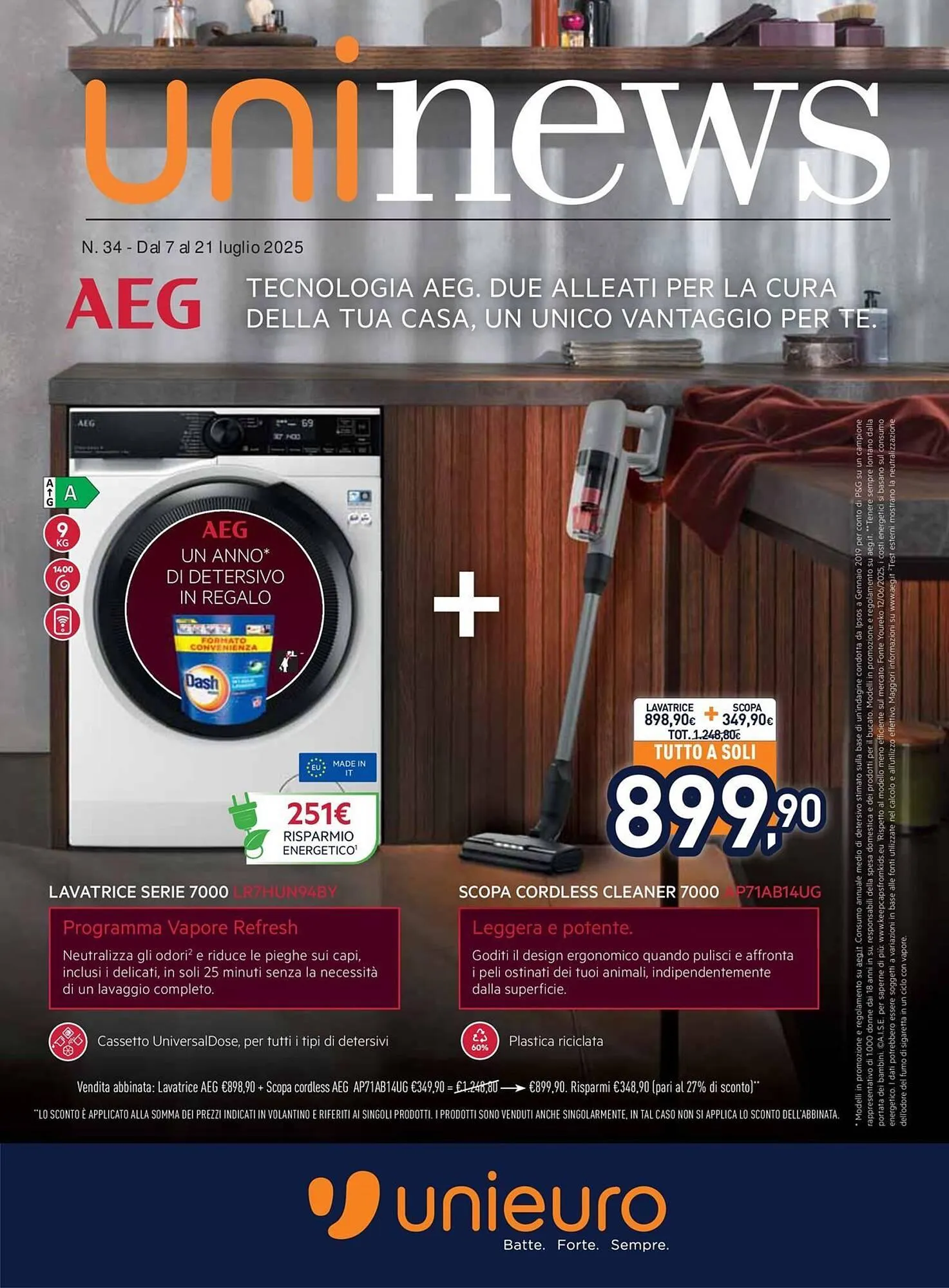 Volantino Unieuro da 7 luglio a 21 luglio di 2025 - Pagina del volantino 1