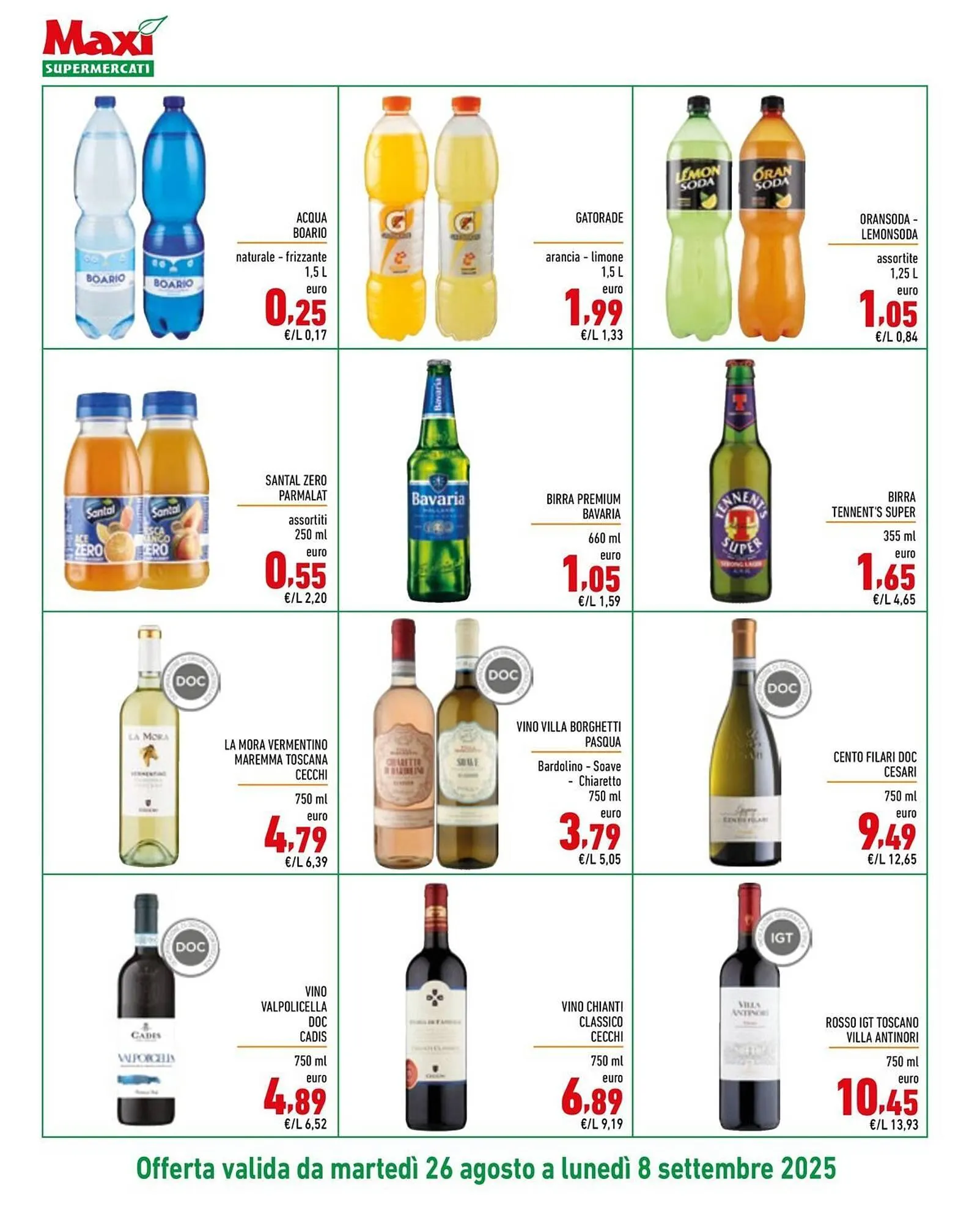 Volantino Maxi Supermercati da 26 agosto a 8 settembre di 2025 - Pagina del volantino 12