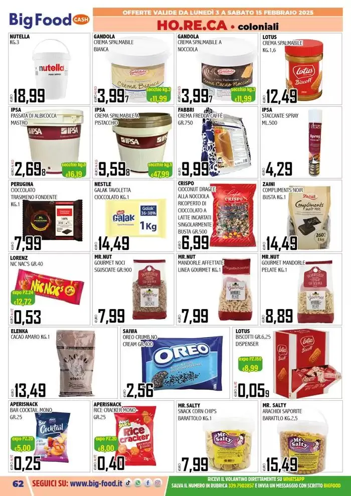 Carnevale innamorati della convenienza da 3 febbraio a 15 febbraio di 2025 - Pagina del volantino 62